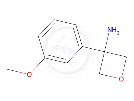 Chemical structure of 3-(3-Methoxyphenyl)oxetan-3-amine hydrochloride