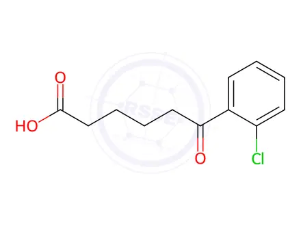 Chemical structure of 6-(2-Chlorophenyl)-6-oxohexanoic acid