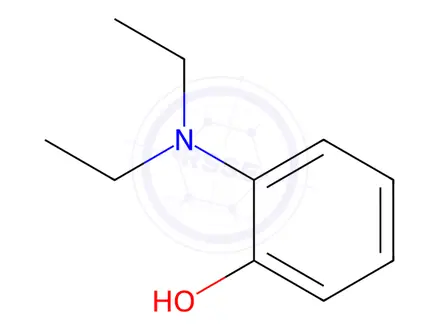 Chemical structure of 2-diethylaminophenol