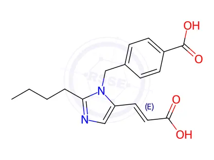 Chemical structure of Des[2-(2-thienylmethyl)] Eprosartan