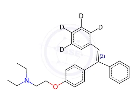 Chemical structure of Deschloro Clomiphene-d5