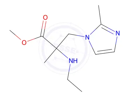Chemical structure of Methyl 2-(ethylamino)-2-methyl-3-(2-methyl-1h-imidazol-1-yl)propanoate