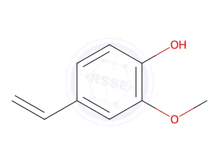 Chemical structure of p-Vinylguaiacol(stabilized with TBC)
