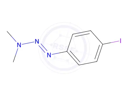 Chemical structure of 1-(p-Iodophenyl)-3,3-dimethyltriazene