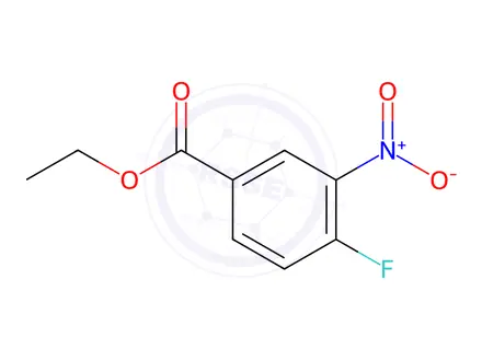 Chemical structure of Ethyl 4-fluoro-3-nitrobenzoate (BSC)