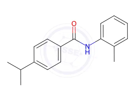 Chemical structure of Benzamide, 4-(1-methylethyl)-N-(2-methylphenyl)-(9CI)