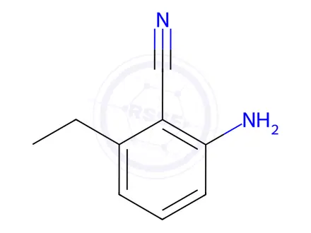 Chemical structure of Benzonitrile, 2-amino-6-ethyl-(9CI)