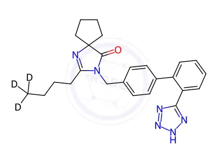 Chemical structure of Irbesartan-d3