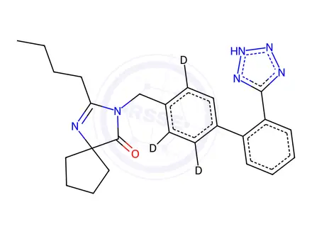 Chemical structure of Irbesartan-d4 (1216883-23-6)