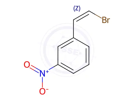 Chemical structure of (Z)-1-(2-Bromovinyl)-3-nitrobenzene (Erlotinib Impurity)