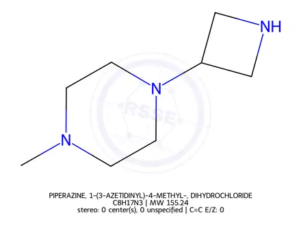 Chemical structure of 1-(Azetidin-3-yl)-4-methylpiperazine