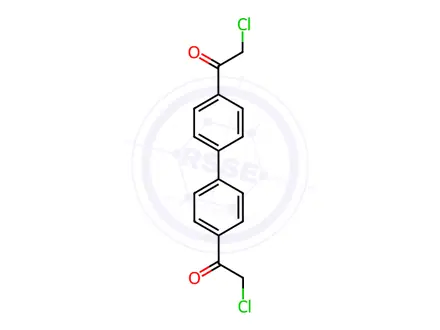 Chemical structure of 4,4-Bis(2-chloro acetyl) biphenyl