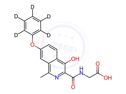 Chemical structure of Roxadustat-D5