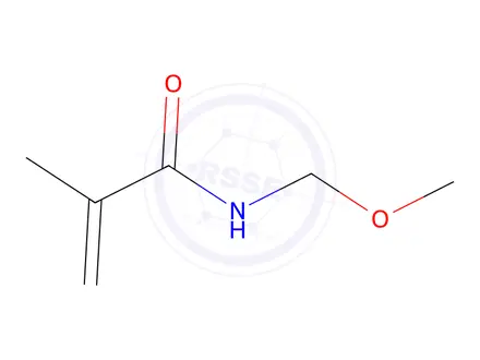 Chemical structure of N-(Methoxymethyl)methacrylamide (stabilized with MEHQ)