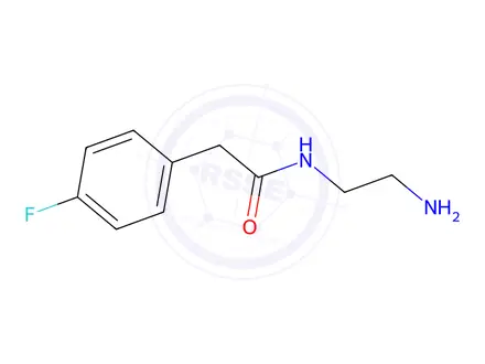 Chemical structure of N-(2-Aminoethyl)-2-(4-fluorophenyl)acetamide hydrochloride