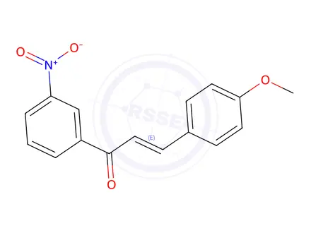 Chemical structure of (2E)-3-(4-Methoxyphenyl)-1-(3-nitrophenyl)prop-2-en-1-one
