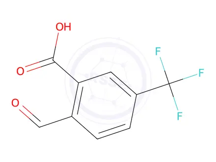 Chemical structure of 2-Formyl-5-(trifluoromethyl)benzoic acid