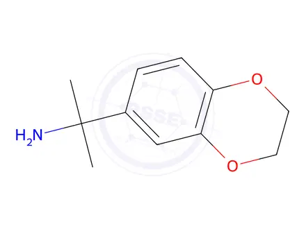 Chemical structure of 2-(2,3-Dihydro-1,4-benzodioxin-6-yl)propan-2-amine