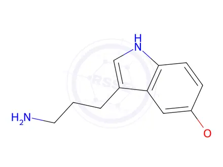 Chemical structure of 3-(5-Methoxy-3-indolyl)-1-propanamine