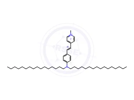 Chemical structure of 4-(4-(dihexadecylamino)styryl)-1-methylpyridin-1-ium iodide