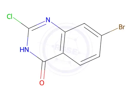 Chemical structure of 7-Bromo-2-chloroquinazolin-4(3H)-one