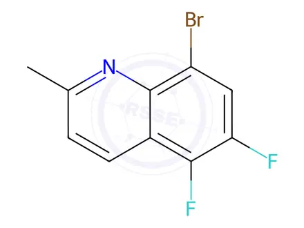 Chemical structure of 8-Bromo-5,6-difluoro-2-methylquinoline