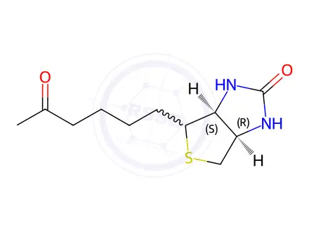 Chemical structure of 5-Oxohexyl Biotin