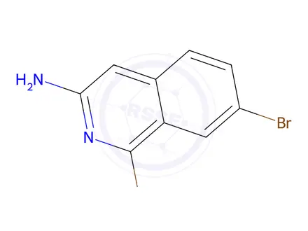 Chemical structure of 1,7-Dibromoisoquinolin-3-amine