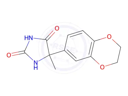 Chemical structure of 5-(2,3-Dihydro-1,4-benzodioxin-6-yl)-5-methylimidazolidine-2,4-dione