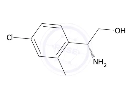 Chemical structure of (R)-2-amino-2-(4-chloro-2-methylphenyl)ethan-1-ol