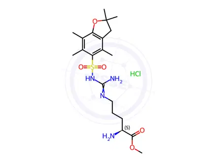 Chemical structure of H-Arg(Pbf)-OMe.HCl
