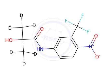 Chemical structure of Hydroxy Flutamide-d6