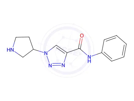 Chemical structure of N-Phenyl-1-(pyrrolidin-3-yl)-1H-1,2,3-triazole-4-carboxamide