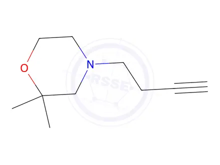 Chemical structure of 4-(But-3-yn-1-yl)-2,2-dimethylmorpholine