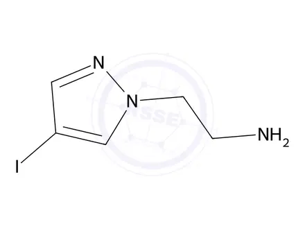 Chemical structure of 2-(4-Iodo-1H-pyrazol-1-yl)ethanamine