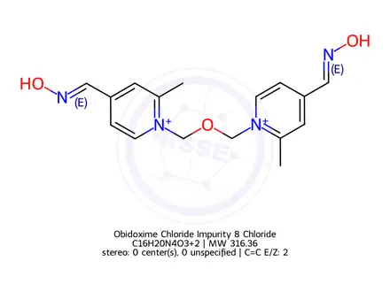 Chemical structure of Obidoxime Chloride Impurity 8 Chloride