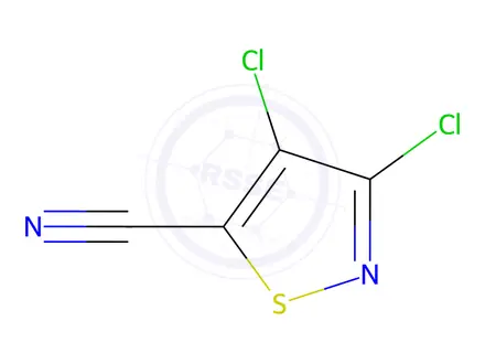 Chemical structure of 3,4-Dichloroisothiazole-5-carbonitrile