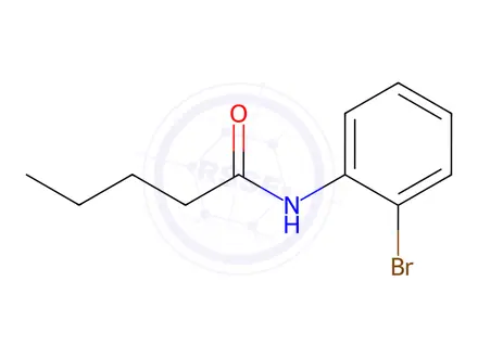 Chemical structure of N-(2-bromophenyl)pentanamide