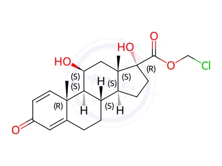 Chemical structure of Loteprednol