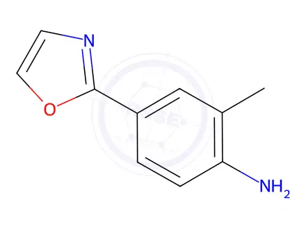 Chemical structure of 2-methyl-4-(1,3-oxazol-2-yl)aniline dihydrochloride