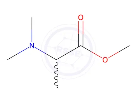 Chemical structure of Alanine, N,N-dimethyl-, methyl ester (9CI)