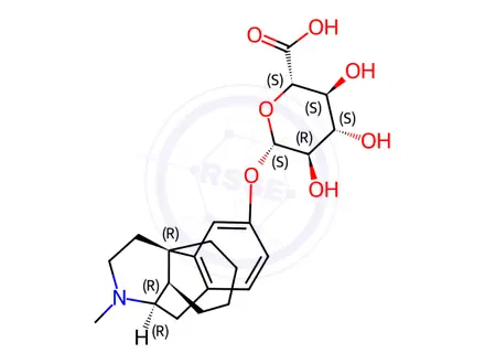Chemical structure of Levorphanol-3-glucuronide