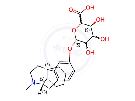 Chemical structure of Dextrorphan D3 beta-D-O-Glucuronide