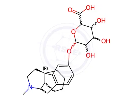 Chemical structure of Dextrorphan-beta-D-O-glucuronide