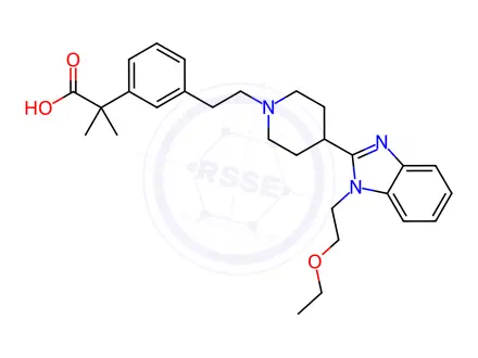 Chemical structure of Bilastine Impurity 13