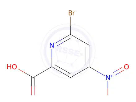 Chemical structure of 6-Bromo-4-Nitropicolinic Acid