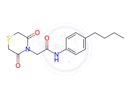 Chemical structure of N-(4-Butylphenyl)-2-(3,5-dioxothiomorpholino)acetamide