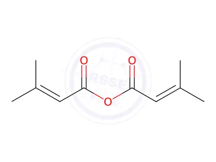Chemical structure of 3-METHYLBUT-2-ENOIC ANHYDRIDE