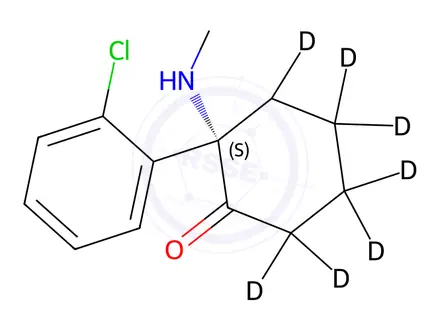 Chemical structure of Ketamine-d8