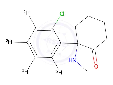 Chemical structure of Ketamine-D4